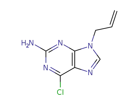 Molecular Structure of 144364-01-2 (9-Allyl-6-chloro-9H-purin-2-ylamine)