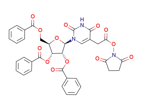 Uridine, 5-[2-[(2,5-dioxo-1-pyrrolidinyl)oxy]-2-oxoethyl]-,
2',3',5'-tribenzoate