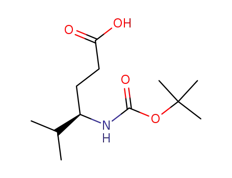 Molecular Structure of 197006-14-7 (4-BOC-(R)-AMINO-5-METHYL HEXANOIC ACID)