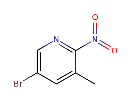 Molecular Structure of 114042-02-3 (5-broMo-3-Methyl-2-nitropyridine)