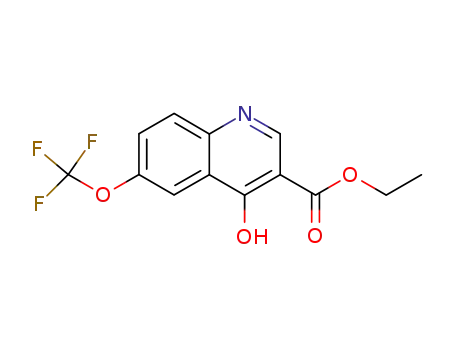 Molecular Structure of 175203-85-7 (ETHYL 4-HYDROXY-6-(TRIFLUOROMETHOXY)QUINOLINE-3-CARBOXYLATE)