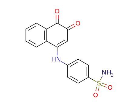 Molecular Structure of 37862-60-5 (Benzenesulfonamide, 4-[(3,4-dihydro-3,4-dioxo-1-naphthalenyl)amino]-)