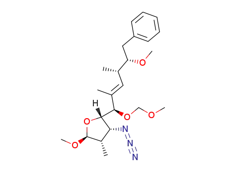 (2S,3R,4S,5S)-3-Azido-5-methoxy-2-((E)-(1R,4S,5S)-5-methoxy-1-methoxymethoxy-2,4-dimethyl-6-phenyl-hex-2-enyl)-4-methyl-tetrahydro-furan