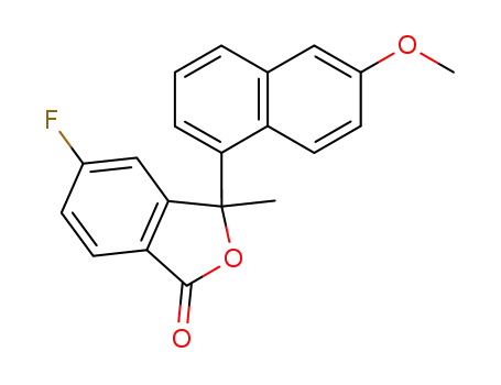 1(3H)-Isobenzofuranone,
5-fluoro-3-(6-methoxy-1-naphthalenyl)-3-methyl-
