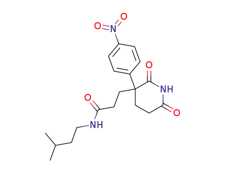 N-(3-Methyl-butyl)-3-[3-(4-nitro-phenyl)-2,6-dioxo-piperidin-3-yl]-propionamide