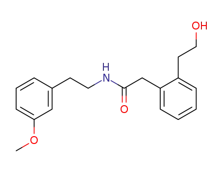 Molecular Structure of 186964-36-3 ([2-(2-Hydroxyethyl)phenyl]-N-[2-(3-methoxyphenyl)ethyl]acetamid)
