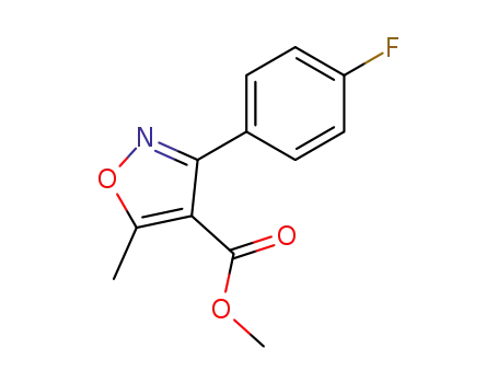 4-Isoxazolecarboxylic acid, 3-(4-fluorophenyl)-5-Methyl-, Methyl