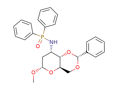 methyl 4,6-O-benzylidene-2-deoxy-α-D-erythro-hexopyranosid-3-ulose diphenylphosphinamine