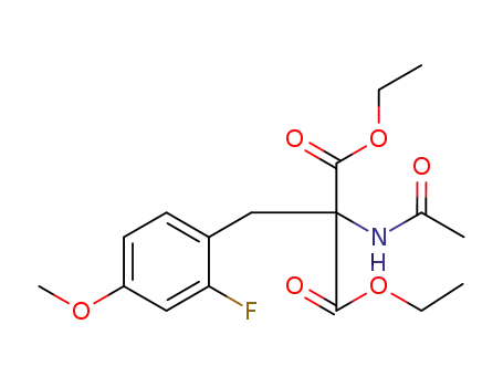 acetylamino-(2-fluoro-4-methoxy-benzyl)-malonic acid diethyl ester