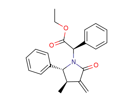 ethyl (3-methylene-4(R)-methyl-5(R)-phenylpyrrolidinone-1-yl)-2(R)-phenylacetate