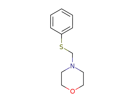 Molecular Structure of 10316-03-7 (Morpholine, 4-[(phenylthio)methyl]-)