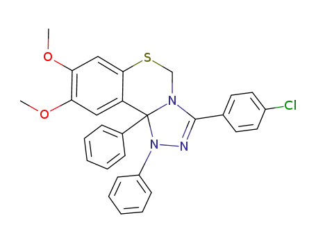 3-(4-Chloro-phenyl)-7,8-dimethoxy-1,9b-diphenyl-1,9b-dihydro-5-thia-1,2,3a-triaza-cyclopenta[a]naphthalene