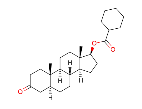 Molecular Structure of 20592-38-5 ([(5S,8R,9S,10S,13S,14S,17S)-10,13-dimethyl-3-oxo-1,2,4,5,6,7,8,9,11,12 ,14,15,16,17-tetradecahydrocyclopenta[a]phenanthren-17-yl] cyclohexane carboxylate)