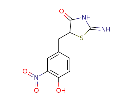 5-(4-hydroxy-3-nitrobenzyl)-2-imino-4-oxothiazolidine