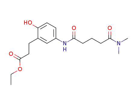 ethyl-3-{5-[4-(dimethylaminocarbonyl)butanoylamino]-2-hydroxyphenyl}propanoate