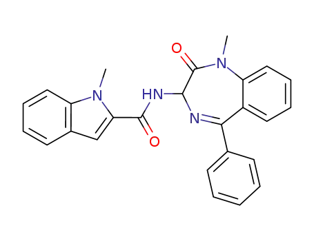 1-Methyl-1H-indole-2-carboxylic acid (1-methyl-2-oxo-5-phenyl-2,3-dihydro-1H-benzo[e][1,4]diazepin-3-yl)-amide