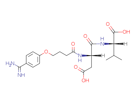 L-Valine,N-[4-[4-(aminoiminomethyl)phenoxy]-1-oxobutyl]-L-a-aspartyl-