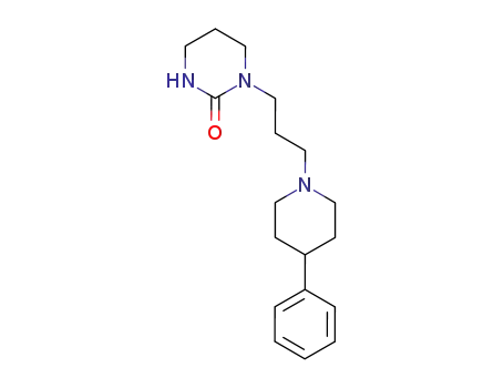 Molecular Structure of 189129-93-9 (2(1H)-Pyrimidinone, tetrahydro-1-[3-(4-phenyl-1-piperidinyl)propyl]-)