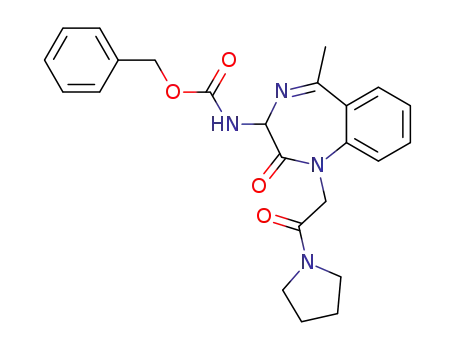 [5-Methyl-2-oxo-1-(2-oxo-2-pyrrolidin-1-yl-ethyl)-2,3-dihydro-1H-benzo[e][1,4]diazepin-3-yl]-carbamic acid benzyl ester