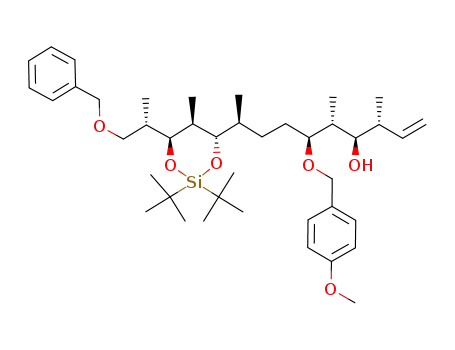 (3R,4R,5R,6S,9S)-9-[(4S,5S,6S)-6-((S)-2-Benzyloxy-1-methyl-ethyl)-2,2-di-tert-butyl-5-methyl-[1,3,2]dioxasilinan-4-yl]-6-(4-methoxy-benzyloxy)-3,5-dimethyl-dec-1-en-4-ol
