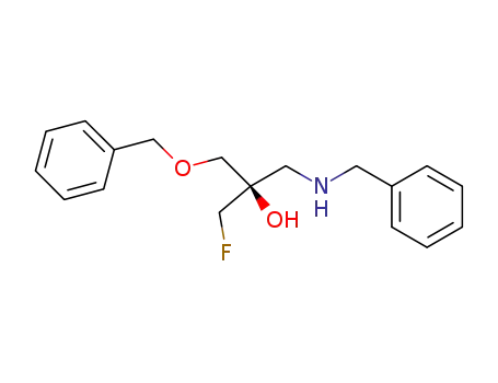 Molecular Structure of 160539-14-0 ((2R)-1-N-benzylamino-2-fluoromethyl-3-benzyloxy-propan-2-ol)