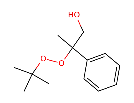 Molecular Structure of 65311-42-4 (Benzeneethanol, b-[(1,1-dimethylethyl)dioxy]-b-methyl-)