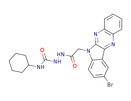 2-(2-bromoindolo[3,2-b]quinoxalin-5-yl)-N-{[(cyclohexylamino)oxomethyl]amino}ethanamide