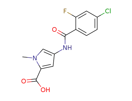 4-(4-CHLORO-2-FLUORO-BENZOYLAMINO)-1-METHYL-1H-PYRROLE-2-CARBOXYLIC ACID