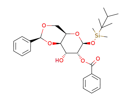 Thexyldimethylsilyl 2-O-benzoyl-4,6-O-benzylidene-β-D-gulopyranoside