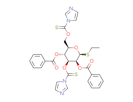 ethyl 2,4-di-O-benzoyl-3,6-di-O-(imidazol-1-ylthiocarbonyl)-1-thio-β-D-mannopyranoside