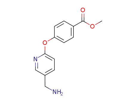 Molecular Structure of 288588-40-9 (Methyl 4-((5-(aMinoMethyl)pyridin-2-yl)oxy)benzoate)