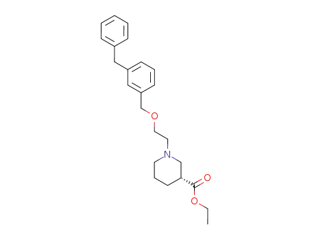 (R)-1-(2-(3-benzylbenzyloxy)ethyl)-3-piperidinecarboxylic acid ethyl ester