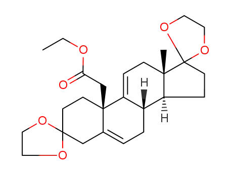 ethyl 3,17-bis(ethylenedioxy)androsta-5<sup>(6)</sup>,9<sup>(11)</sup>-diene-19-carboxylate