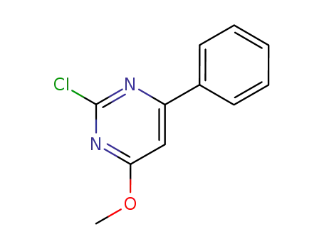 Molecular Structure of 54994-39-7 (2-CHLORO-4-METHOXY-6-PHENYL-PYRIMIDINE)