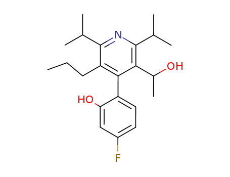 3-Pyridinemethanol, 4-(4-fluoro-2-hydroxyphenyl)-a-methyl-2,6-bis(1-methylethyl)-5-propyl-, (aR,4S)-rel- (9CI)  CAS NO.202917-18-8