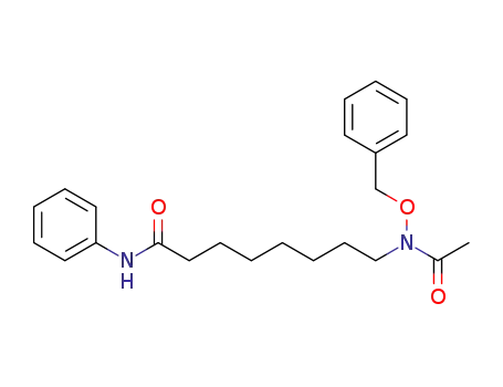 Molecular Structure of 871567-18-9 (8-(acetyl-benzyloxy-amino)-octanoic acid phenylamide)