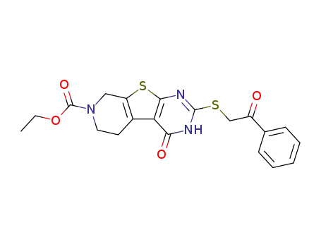 ethyl 2-[(2-phenyl-2-oxoethyl)sulfanyl]-4-oxo-3,5,6,8-tetrahydropyrido[4',3':4,5]thieno[2,3-d]pyrimidine-7(4H)-carboxylate