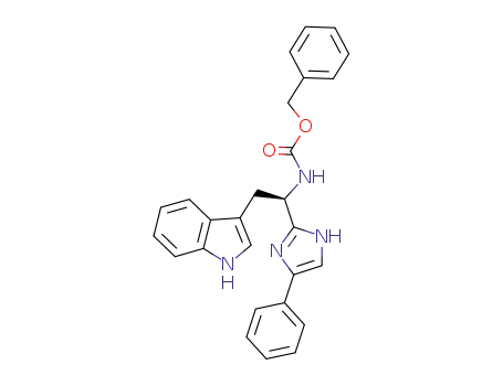 Carbamic acid,
[(1R)-2-(1H-indol-3-yl)-1-(4-phenyl-1H-imidazol-2-yl)ethyl]-,
phenylmethyl ester
