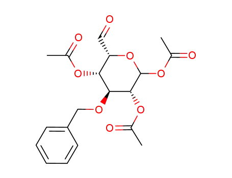 Acetic acid (3R,4S,5S,6R)-2,5-diacetoxy-4-benzyloxy-6-formyl-tetrahydro-pyran-3-yl ester