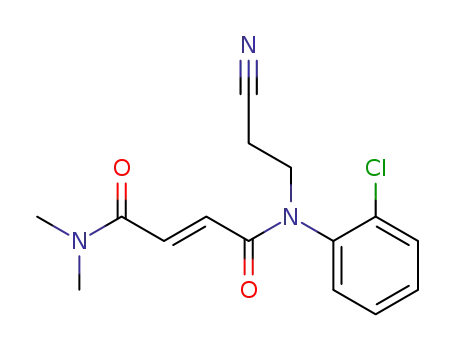 2-Butenediamide, N-(2-chlorophenyl)-N-(2-cyanoethyl)-N',N'-dimethyl-,
(E)-