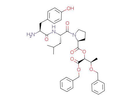 (S)-1-{(S)-2-[(S)-2-Amino-3-(4-hydroxy-phenyl)-propionylamino]-4-methyl-pentanoyl}-pyrrolidine-2-carboxylic acid (1S,2R)-2-benzyloxy-1-benzyloxycarbonyl-propyl ester