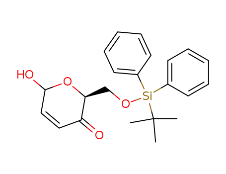 2-(<i>tert</i>-butyl-diphenyl-silanyloxymethyl)-6-hydroxy-6<i>H</i>-pyran-3-one