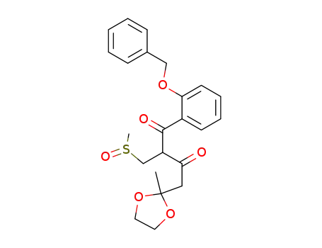 3-(2-benzyloxybenzoyl)-1-(2-methyl-1,3-dioxolan-2-yl)-4-methylsulphinylbutan-2-one