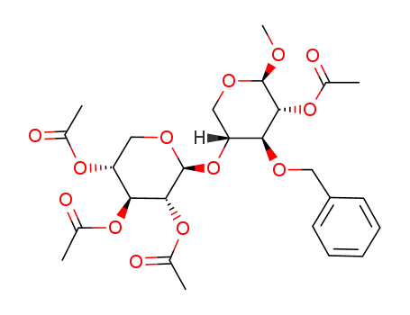methyl 2-O-acetyl-3-O-benzyl-4-O-(2,3,4-tri-O-acetyl-β-D-xylopyranosyl)-β-D-xylopyranoside