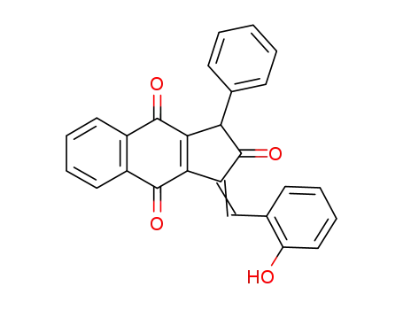 1H-Benz[f]indene-2,4,9(3H)-trione,
1-[(2-hydroxyphenyl)methylene]-3-phenyl-