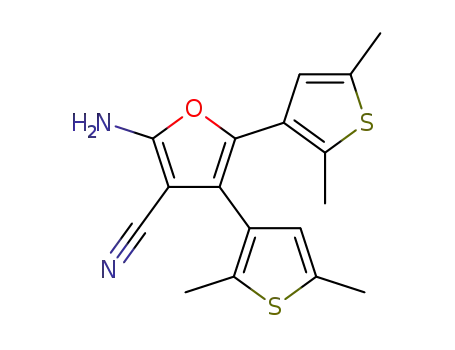 2-amino-4,5-bis(2,5-dimethyl-3-thienyl)furan-3-carbonitrile