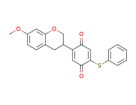 2-(3,4-dihydro-7-methoxybenzopyran-3-yl)-5-phenylthio-1,4-benzoquinone
