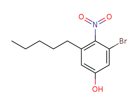 3-bromo-4-nitro-5-pentylphenol