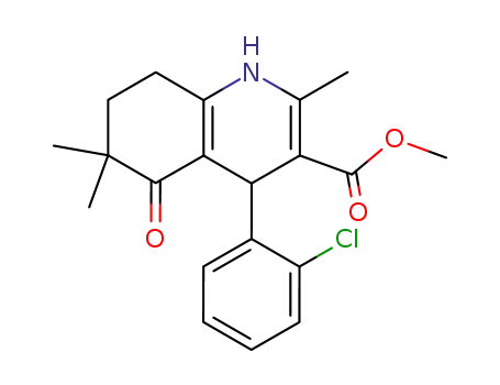 3-Quinolinecarboxylic acid,
4-(2-chlorophenyl)-1,4,5,6,7,8-hexahydro-2,6,6-trimethyl-5-oxo-, methyl
ester