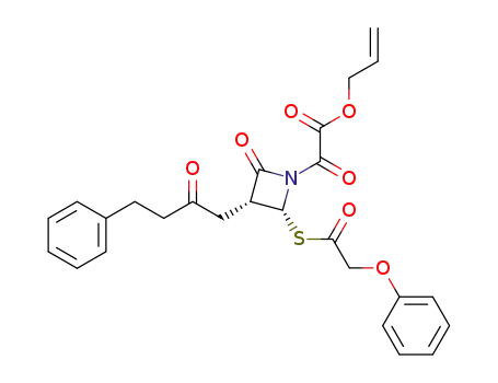 Oxo-[(3R,4R)-2-oxo-3-(2-oxo-4-phenyl-butyl)-4-(2-phenoxy-acetylsulfanyl)-azetidin-1-yl]-acetic acid allyl ester